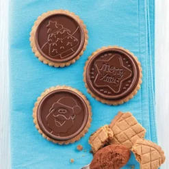 Kit Biscuit Chocolat Rond Noël Ø 5,7 cm (x6) Silikomart