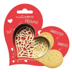 Kit Biscuit Cœur 7,6 cm ScrapCooking