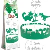 Kit Décor Gâteau Dinosaure (4 pièces) Scrapcooking