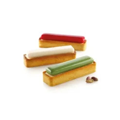 Kit Moule Silicone 6 Tartelettes Rectangle 120mm Silikomart Professional