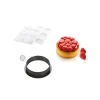 Kit Moule Silicone 6 Tartelettes Ø 80mm Paradis Silikomart Professional