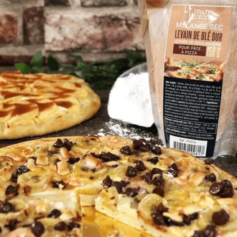 Levain de blé dur pour pizza et levure 150 g Patisdécor