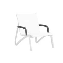 Lot 2 Accoudoirs pour Fauteuil Conversationnel Noir Volcanique Sunset Grosfillex