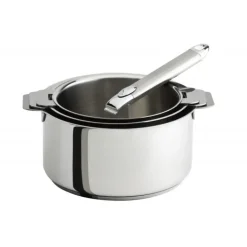 Lot de 3 Casseroles inox Mutine Amovible avec Poignée Zenith Cristel