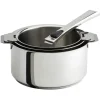 Lot de 3 Casseroles Inox Mutine avec 1 Poignée Amovible Casteline Cristel