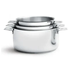 Lot de 3 Casseroles Twisty 16, 18 et 20 cm