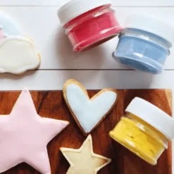 Lot de 3 Colorants Alimentaires d'Origine Naturelle Bleu, Rose, Jaune Scrapcooking