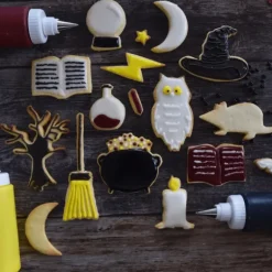 Lot de 3 Colorants Alimentaires d'Origine Naturelle Jaune, Rouge, Noir Scrapcooking