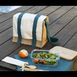 Lunch Bag à Bandoulière avec Set de Table Pebbly