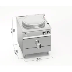 Marmite Electrique 150L Indirecte Berto's