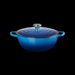 Marmite en fonte 26 cm Azur Le Creuset Signature