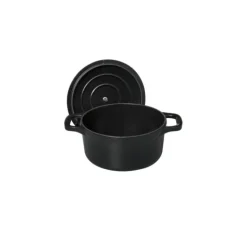 Mini Cocotte en Fonte Ronde 10 cm Noir Mat Chasseur