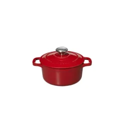Mini Cocotte en Fonte Ronde 10 cm Rouge Chasseur
