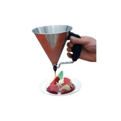 Mini Entonnoir à Piston Inox Noir KWIK De Buyer