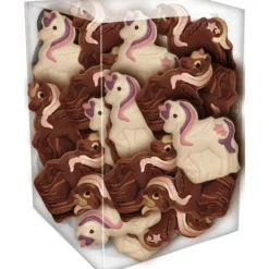 Mini Licornes Décorées Chocolat Lait et Blanc 17g x30