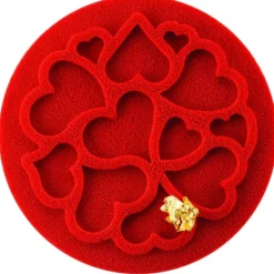 Mini Moule Silicone Coeur ⌀ 6 x H 0,2 cm (x6) Silikomart