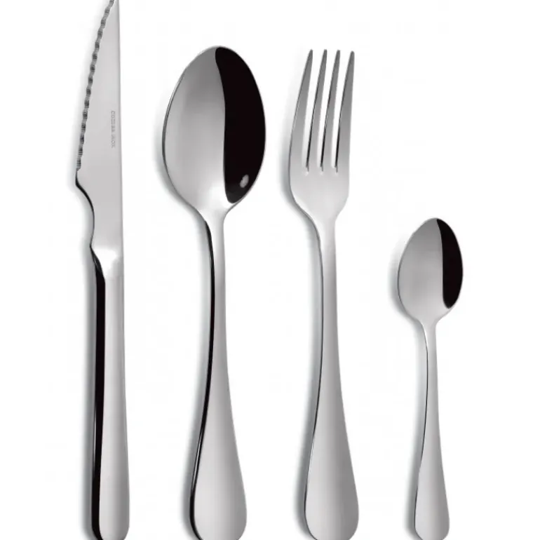 Ménagère 24 Pièces avec Couteaux à Steak SEVILLA S Inox 18% Comas