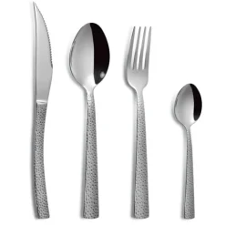 Ménagère 24 pièces Cheese (martelé) Inox 18% 3 mm Comas