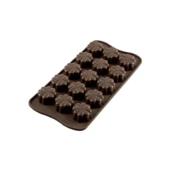 Moule à Chocolat 15 Fleurs Easy Choc - Silicone Spécial Chocolat