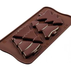 Moule à Chocolat 4 Sapins Easy Choc - Silicone Spécial Chocolat