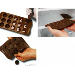 Moule à Chocolat 14 Sujets Fashion Easy Choc - Silicone Spécial Chocolat