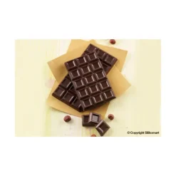 Moule à Chocolat Tablette Carrés Creux Easy Choc - Silicone Spécial Chocolat