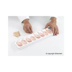 Moule à Glace Silicone 16 Mini Esquimaux avec bâtonnets SilikoMart