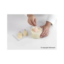 Moule à Glace Silicone 16 Mini Esquimaux avec bâtonnets SilikoMart