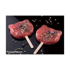 Moule à glace silicone Chat 8 empreintes avec bâtonnets SilikoMart