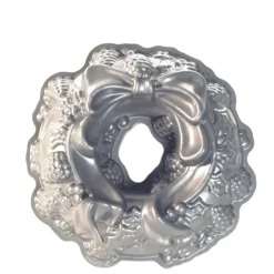 Moule à Gâteau Bundt Couronne de Noël Silver Nordic Ware