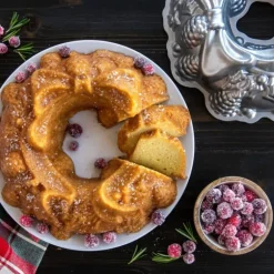 Moule à Gâteau Bundt Couronne de Noël Silver Nordic Ware