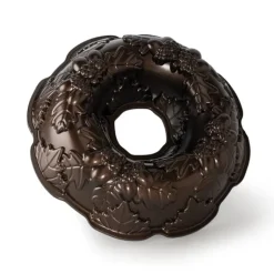 Moule à Gâteau Bundt Couronne d'Automne Bronze Nordic Ware