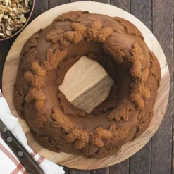 Moule à Gâteau Bundt Couronne d'Automne Bronze Nordic Ware