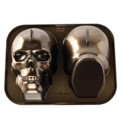Moule à Gâteau 3D Tête de Mort Bronze Nordic Ware
