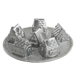 Moule à Gâteaux Petit Village (x6) Silver Nordic Ware