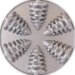 Moule à Gâteaux Sapins (x6) Silver Nordic Ware