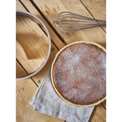 Moule à Manqué Rond Inox Perforé Amovible Ø 24 cm x H 6,5 cm De Buyer