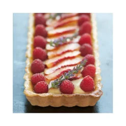 Moule Anti Adhésif Tarte Rectangle Fond Amovible 20 x 8 cm x H 2,7 cm De Buyer