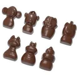 Moule Chocolat Animaux du Zoo 31 mm (x21) Chocolate World