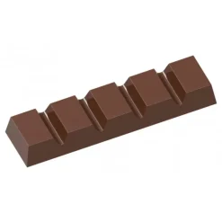 Moule Chocolat Barre 5 Rectangles (x20) Chocolate World