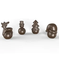 Moule Chocolat Boules de Noël Ø55x90 mm (x4) Chocolat Form