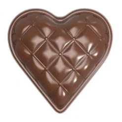 Moule Chocolat Coeur Matelassé 33 mm (x18) Chocolate World