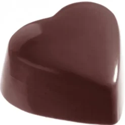 Moule Chocolat Cœur Haut Plat 3,5 x 3,1 cm (x32) Chocolate World