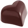 Moule Chocolat Cœur Rond 3,6 x 3 cm (x28) Chocolate World