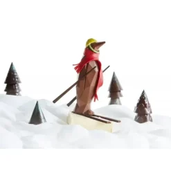 Moule Chocolat Pingouin Origami 18 cm (x2) Barry