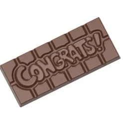 Moule Chocolat Tablette Congrats (x4) Chocolate World