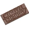 Moule Chocolat Tablette Happy Birthday (x4) Chocolate World