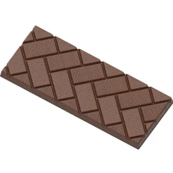 Moule Chocolat Tablette Rectangles Obliques (x4) Chocolate World