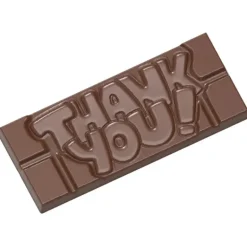 Moule Chocolat Tablette Thank You (x4) Chocolate World