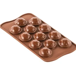 Moule Chocolat Tête de Mort Halloween 12 Empreintes Silikomart